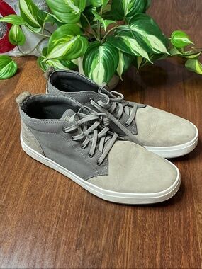Men's Grey Casual Canvas & Nubuck Sneakers